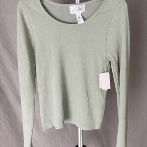 Just Be Women's Sage Long Sleeve Top